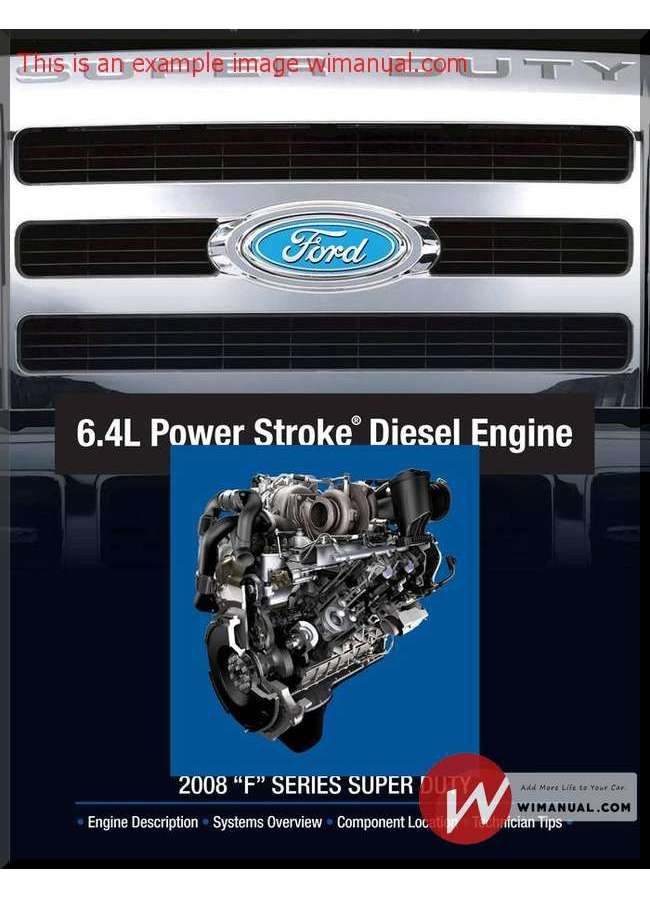 Ford 6.4l diesel engine repair manual